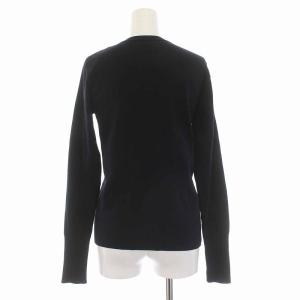 agnes b. カーディガン コットン スナップボタン 長袖 3 L 黒 ブラック