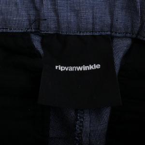 RIPVANWINKLE 15SS フロントジップ シャーリングパンツ ハーフパンツ ジップフライ 3 L 紺 ネイビー R15SS-043