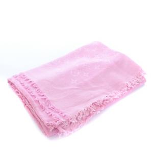 LOUIS VUITTON 402336 モノグラム ストール シルク ピンク