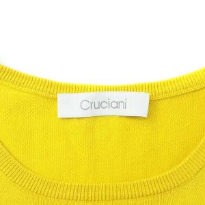 Cruciani 27ゲージ クルーネックニット ニット カットソー 長袖 46 イエロー