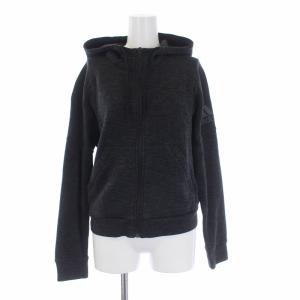 adidas スウェット セットアップ スタジアムフーディパーカー 長袖 ジョガーパンツ S チャコールグレー