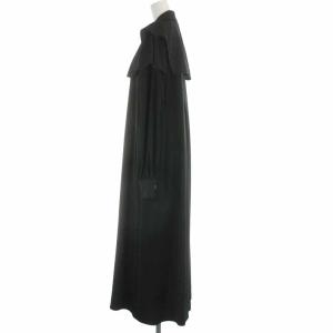 ENFOLD 21SS ストレッチツイル BLOUSE DRESS ロングワンピース 長袖 38 黒