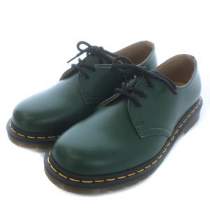 Dr.Martens ナショナルモデル 3ホールシューズ ステッチ スムースレザー UK5 緑 1461