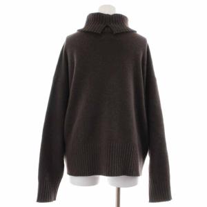 UNITED ARROWS 21AW タートルネックニット セーター 長袖 ウール カシミヤ混 茶 ブラウン 1513-106-4496