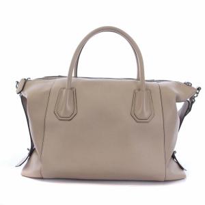GIVENCHY アンティゴナ ミディアム ハンドバッグ  2WAY レザー ピンクベージュ