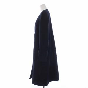MYLAN 17AW V NECK WOOL COAT M ネイビー