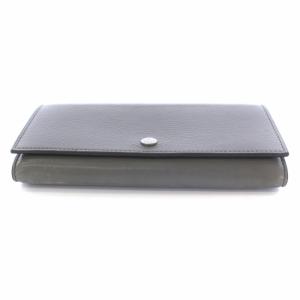 TIFFANY&Co. コンチネンタル フラップ ウォレット 長財布 二つ折り レザー グレー