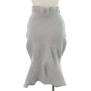 ISSEY MIYAKE 変形 スカート プリーツ ひざ丈 IM23AD405 マーメイド F 水色