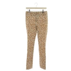 07SS パンツ スリム スキニー 総柄 IM71FF007 ストレッチ 2 M ベージュ