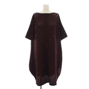 17AW A-POC INSIDE ワンピース ドレス ミニ メッシュ ストレッチ 半袖 総柄 IM73KH312 ニットワンピ