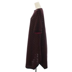 ISSEY MIYAKE 17AW A-POC INSIDE ワンピース ドレス ミニ メッシュ ストレッチ 半袖 総柄 IM73KH312 ニットワンピ