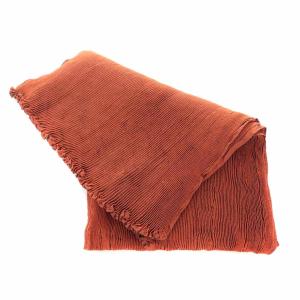 ISSEY MIYAKE ストール マフラー プリーツ オレンジ