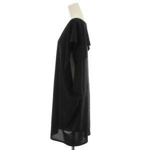 ISSEY MIYAKE ブラウス シャツ ストレッチ シアー チュニック フレンチリーブ 2 ブラック