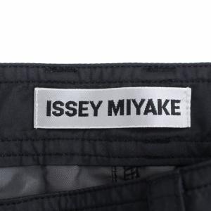 ISSEY MIYAKE テーパードパンツ ジップフライ 2 M 黒 ブラック IM11FF006