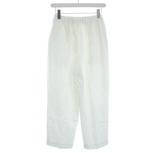 ENFOLD 20SS ダブルクロスクロップドパンツ ワイドパンツ 36 S 白 ホワイト
