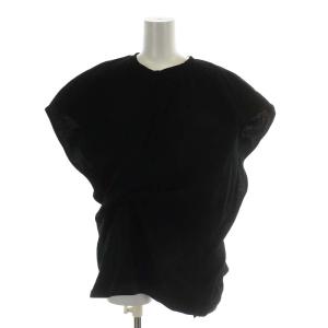 19SS カットソー 半袖 コットン 38 ブラック 300CS380-2370