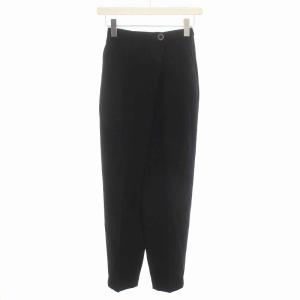 21SS センタープレステーパードTROUSERS パンツ 34 XS 黒 ブラック