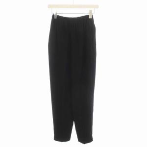 ENFOLD 21SS センタープレステーパードTROUSERS パンツ 34 XS 黒 ブラック