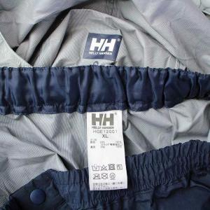 HELLY HANSEN セットアップ 上下 レインウェア カッパ ジップアップジャケット パーカー イージーパンツ ジップフライ ナイロン ボーダー