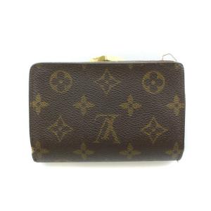 LOUIS VUITTON ポルトモネ ヴィエノワ 財布 二つ折り 小銭入れ がま口 モノグラムレザー 茶 ブラウン M61663