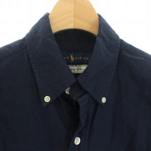 RALPH LAUREN ロンハーマン別注 シャツ 長袖 刺繍 XS 紺 ネイビー