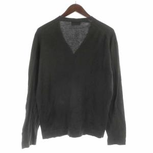 MARGARET HOWELL JOHN SMEDLEY ニットカーディガン コットン 長袖 M グレー