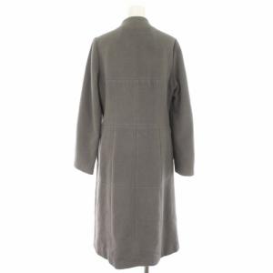 SYBILLA スタンドカラー ノーカラー ロング ウール 40 グレー