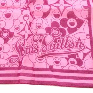 LOUIS VUITTON M72592 バンダナ コスミックブラッサム スカーフ フラワー ピンク