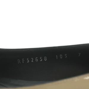 Salvatore Ferragamo VARINA MIX 1cm パンプス アーモンドトゥ ローヒール エナメル ヴァラ リボン 7