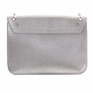 FURLA メトロポリス ポシェット ショルダーバッグ スタッズ レザー シルバー色