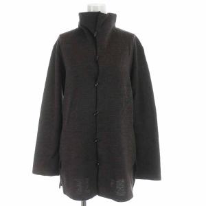 JURGEN LEHL セットアップ 上下 スタンドカラージャケット フレアスカート ロング ウール M 茶 ブラウン