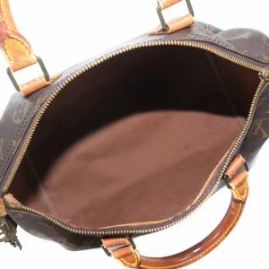 LOUIS VUITTON モノグラム スピーディ30 ハンドバッグ 南京錠 ブラウン M41526