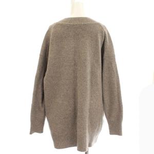 BEAUTY&YOUTH UNITED ARROWS 21AW カーディガン アクアオーバーVネック ウール カシミヤ混 F グレー