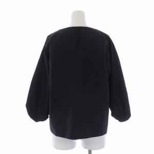 ADORE カットソー ブラウス 七分袖 プルオーバー Vネック 38 ブラック