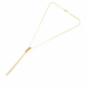 Christian Dior ネックレス ペンダント ファスナー モチーフ ボールチェーン ゴールド色