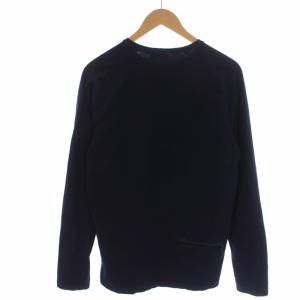 PRADA SPORT Tシャツ カットソー ロンT 長袖 クルーネック ロゴ M 紺 ネイビー