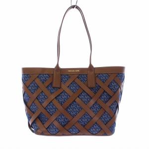 SIENNA トート ラージ デニム トートバッグ ショルダーバッグ ロゴ レザー キャンバス 茶 紺 ブラウン ネイビー