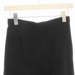 ENFOLD 18SS サマーコットンスリット ワイドパンツ 36 S 黒 ブラック