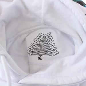 PALACE 16AW 1000 POPS HOOD プルオーバーパーカー スウェット 長袖 ロゴ M 白 ホワイト