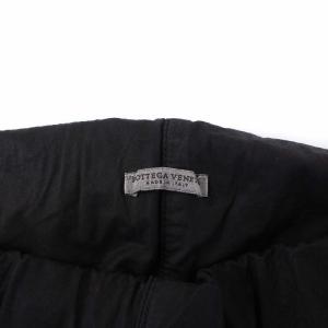 BOTTEGA VENETA イージー テーパードパンツ 裾ジップ 50 L 黒 ブラック