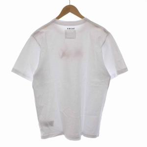 sacai KAWS 21SS Flock Print T-Shirt カットソー ロゴ プリント