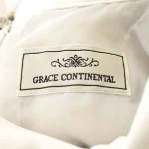GRACE CONTINENTAL 21AW ワンピース チェック ツイード シャツワンピース 長袖 38 ブラウン