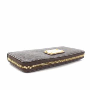 MICHAEL KORS 長財布 ラウンドジップ 小銭入れ クラッチバッグ ロゴ PVCレザー 茶 ブラウン