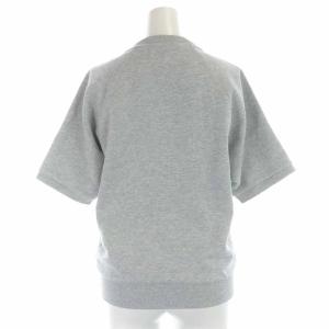LACOSTE トレーナー スウェット プルオーバー 刺繍 五分袖 34 S グレー