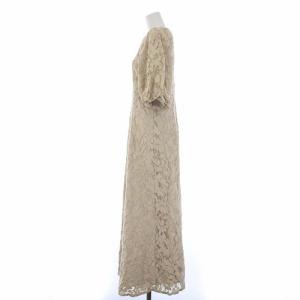 CLANE 22AW VINTAGE LACE PUFF ONE PIECE ヴィンテージレースパフワンピース 半袖 ロング 2 M ベージュ