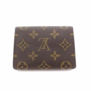 LOUIS VUITTON ポルト 2カルト ヴェルティカル 定期入れ パスケース カードケース モノグラム PVCレザー 茶 ブラウン M60533