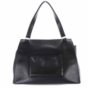 CELINE EDGE ハンドバッグ レザー ブラック