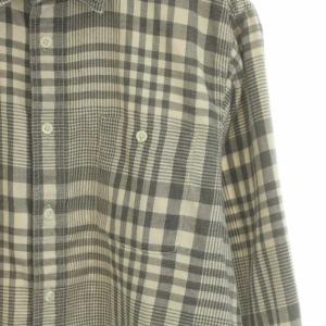 THE NORTH FACE ロングスリーブプリムロシャツ L/S PRIMRO SHIRT シャツ スタンダードカラー 長袖 グレンチェック M グレー