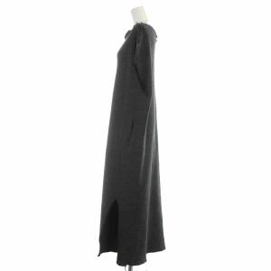 L'Appartement R JUBILEE 21SS Long Dress ニットワンピース ロング コットン フレンチスリーブ F グレー 21040570001410