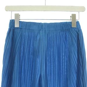 PLEATS PLEASE ISSEY MIYAKE イッセイミヤケ ワイドパンツ ガウチョパンツ プリーツ 1 S 水色 青 ライトブルー PP81-JF433